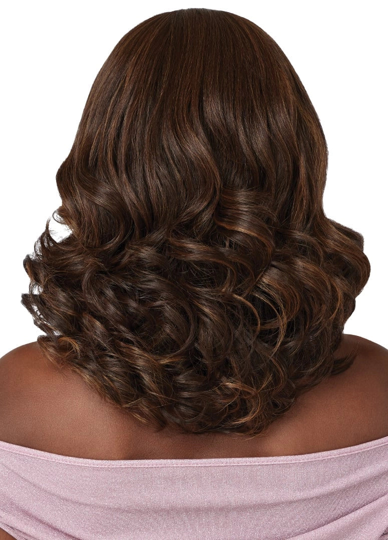 Outre Perfect Hairline Swoop Series Frontal Lace 13"x 4" HD Transparent Lace Front Wig Swoop 6 - Elevate Styles