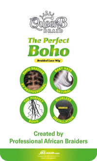 Thumbnail for Queen B The Perfect Boho Braided Lace Wig QLW403 BOHO DEEP_COLOR 1B