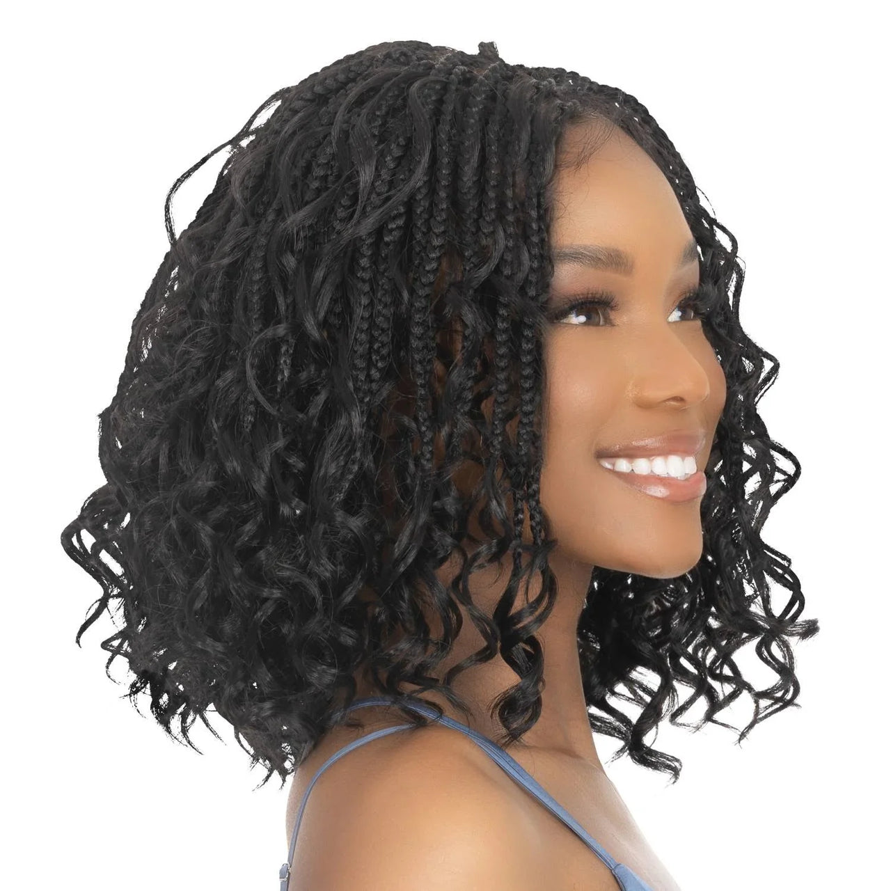 Queen B The Perfect Boho Braided Lace Wig QLW403 BOHO DEEP_COLOR 1B