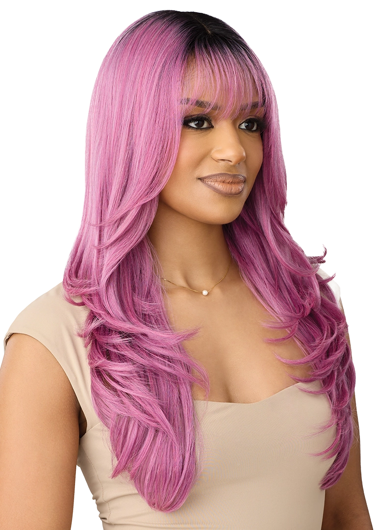 Outre Synthetic Glueless HD Transparent Lace Front Wig Castine QLCAS - Elevate Styles