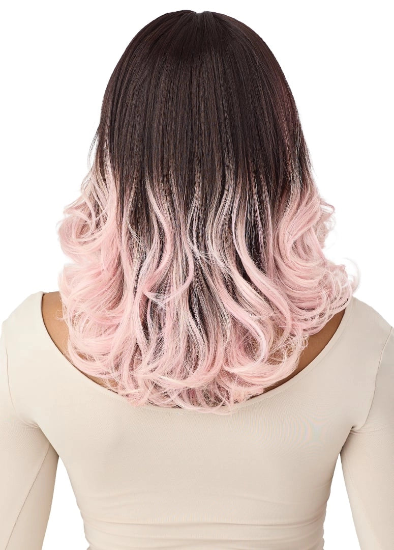Outre Lace Front Wig – Damali (16") | Salon-Styled Glueless Wig with Bangs QLDAM - Elevate Styles