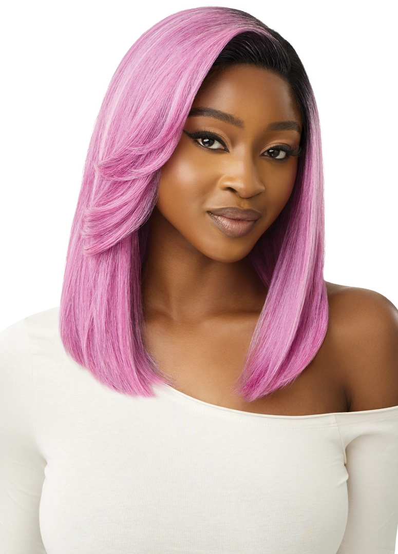 Outre Synthetic Glueless HD Transparent Lace Front Wig Ellis QLELL - Elevate Styles
