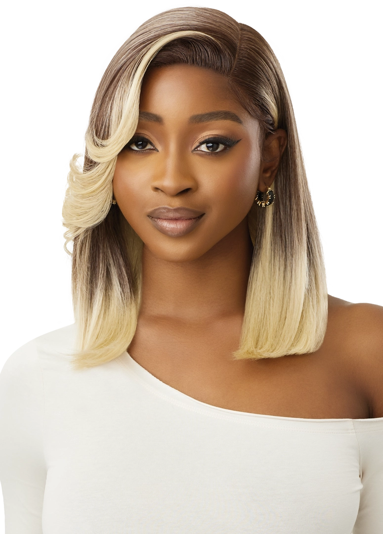 Outre Synthetic Glueless HD Transparent Lace Front Wig Ellis QLELL - Elevate Styles