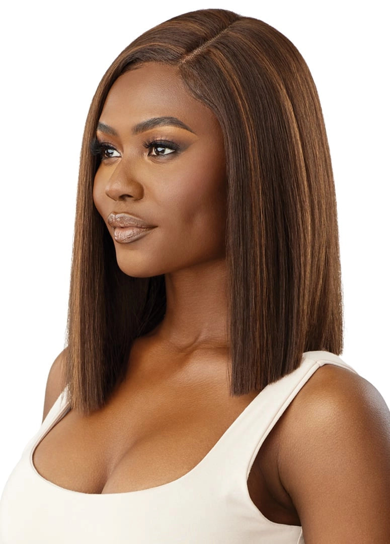 Outre Synthetic Glueless HD Transparent Lace Front Wig Fleur - Elevate Styles