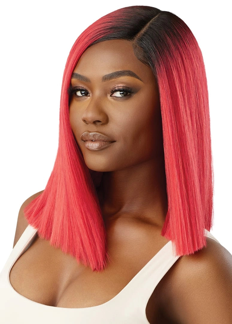 Outre Synthetic Glueless HD Transparent Lace Front Wig Fleur - Elevate Styles