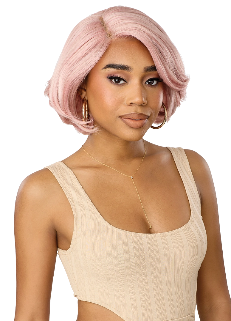 Outre Synthetic Glueless HD Transparent Lace Front Wig Marvina QLMRV