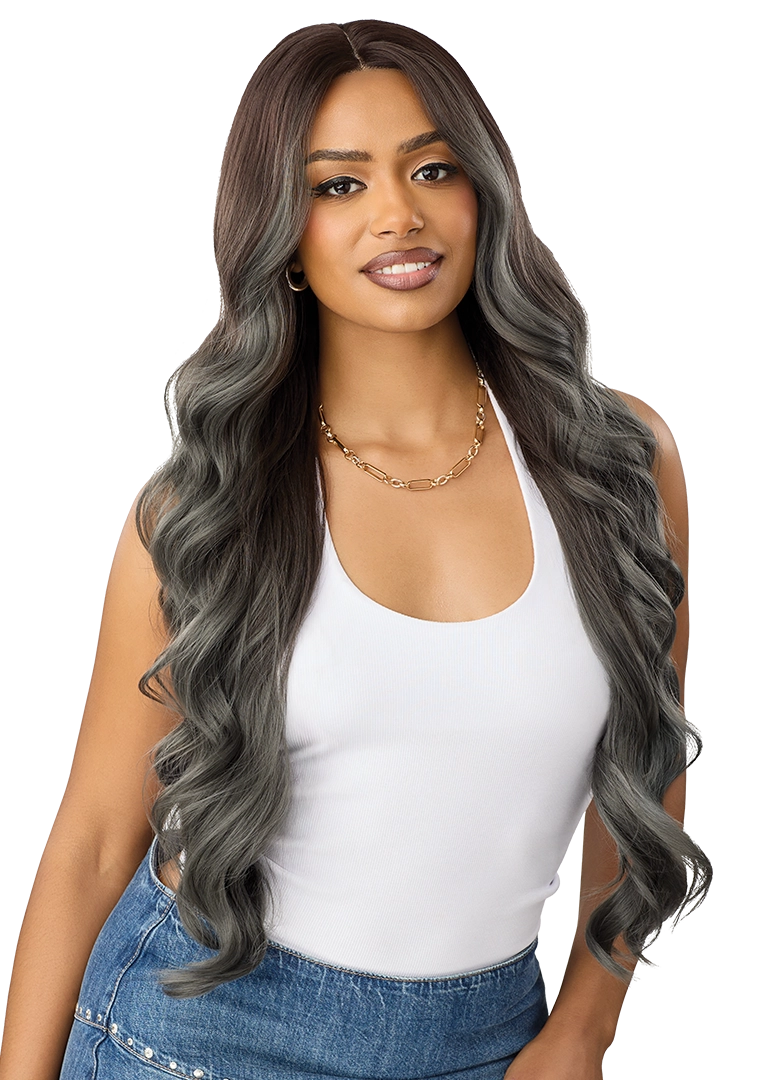 Outre Synthetic Glueless HD Transparent Lace Front Wig Oceana QLOCN - Elevate Styles