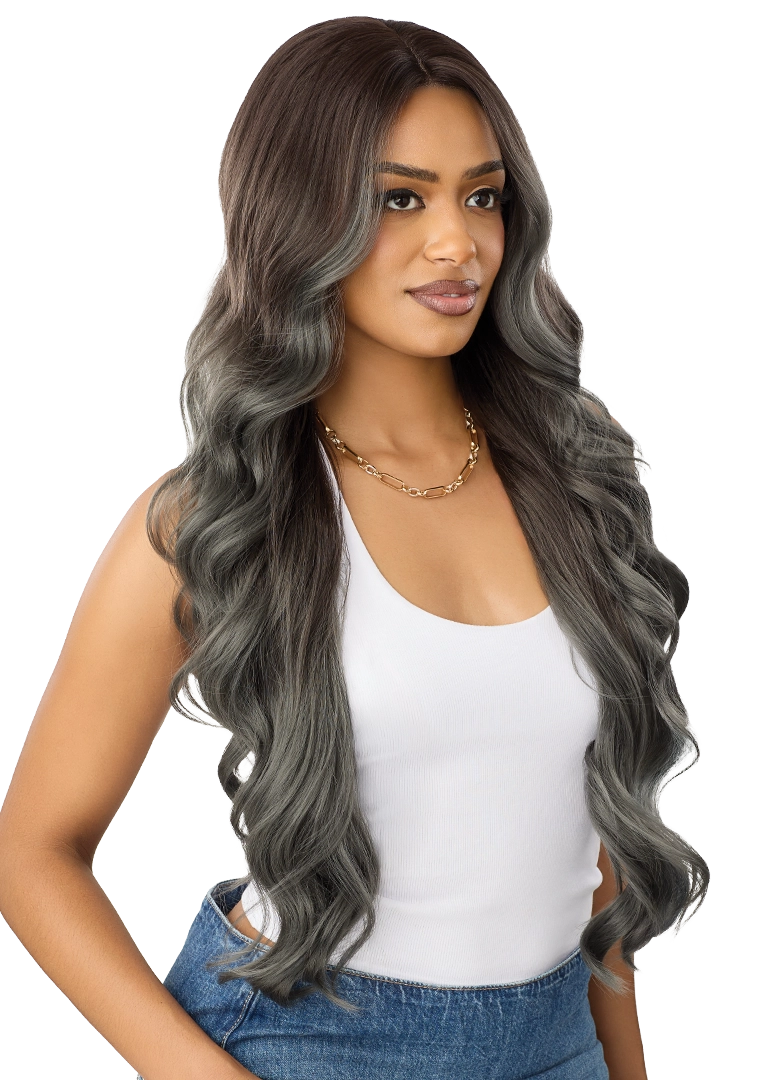 Outre Synthetic Glueless HD Transparent Lace Front Wig Oceana QLOCN - Elevate Styles