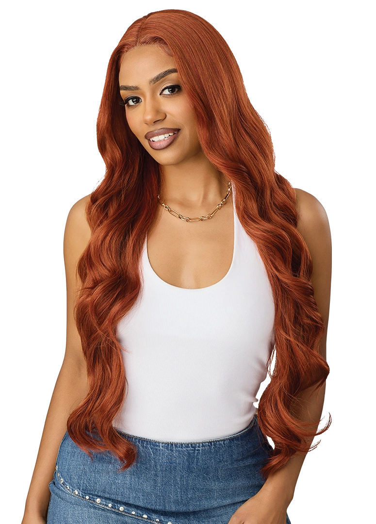 Outre Synthetic Glueless HD Transparent Lace Front Wig Oceana QLOCN - Elevate Styles