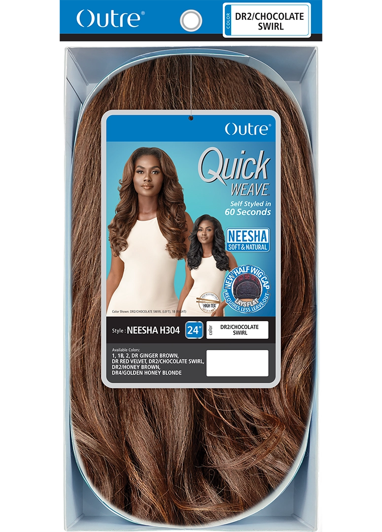 Outre Quick Weave Neesha Soft & Natural Texture Half Wig Neesha H304* QSNH304 - Elevate Styles