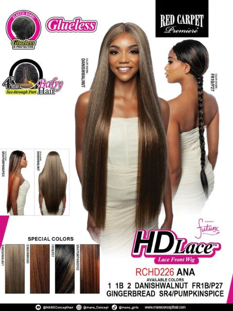 Mane Concept 4" Deep HD Lace Front Wig Ana RCHD226 - Elevate Styles