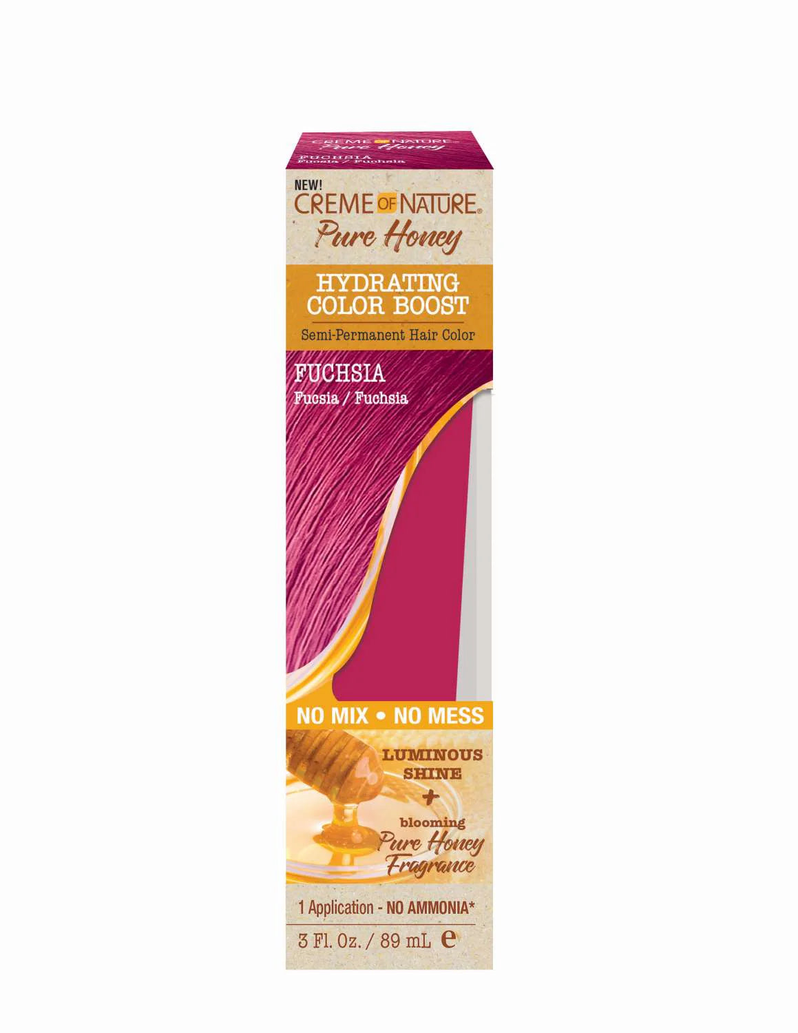 Creme of Nature Pure Honey Semi-Permanent Hair Color Fuchsia - 3oz - Elevate Styles