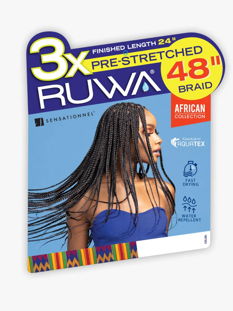 Sensationnel 3x Ruwa Pre-Stretched Braid 48" - Elevate Styles