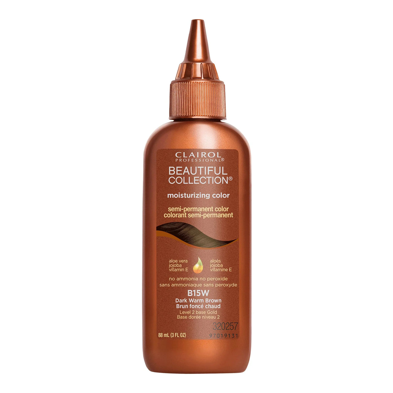 Clairol Beautiful Collection Moisturizing Color – Dark Warm Brown B15W – 3 oz - Elevate Styles