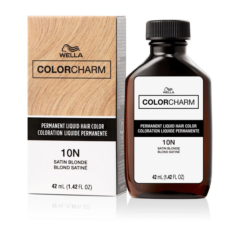 Wella Colorcharm Permanent Liquid Hair Color 10N Satin Blonde 1.42 fl. oz. - Elevate Styles