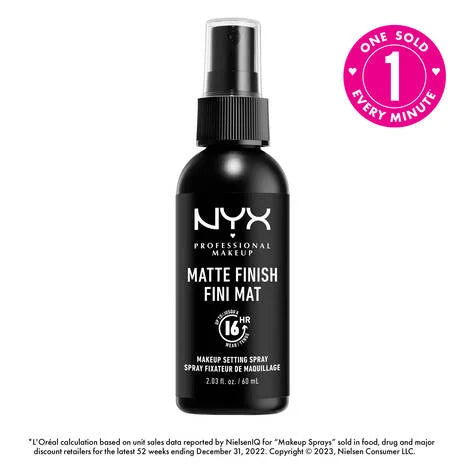 NYX Professional Makeup Matte Finish Setting Spray 2.03 fl. oz. / 60 mL - Elevate Styles