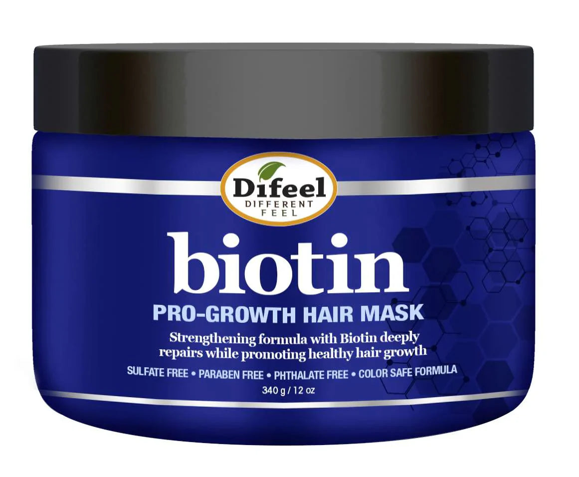 Difeel Biotin Pro-Growth Hair Mask – 12 oz - Elevate Styles