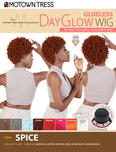 Motown Tress Day Glow Glueless Wig SPICE - Elevate Styles