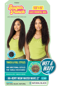 Thumbnail for Outre Sugar Punch 13x5 Human Hair Lace Wig – Water Wave 22