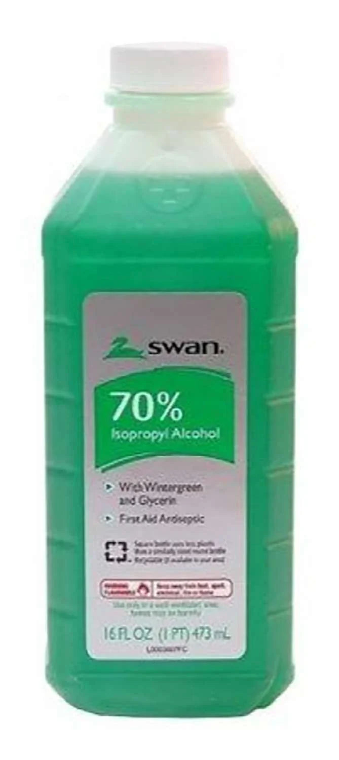 Swan 70% Isopropyl Alcohol with Wintergreen and Glycerin 16 oz - Elevate Styles