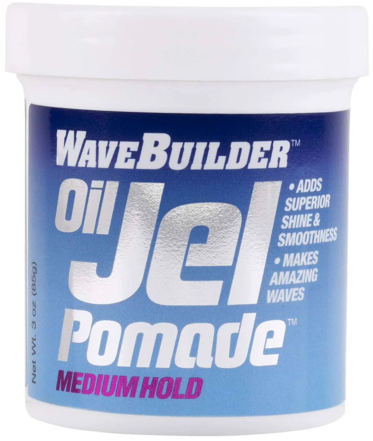 WaveBuilder Oil Jel Pomade - Medium Hold for Smooth Waves 3 Oz - Elevate Styles