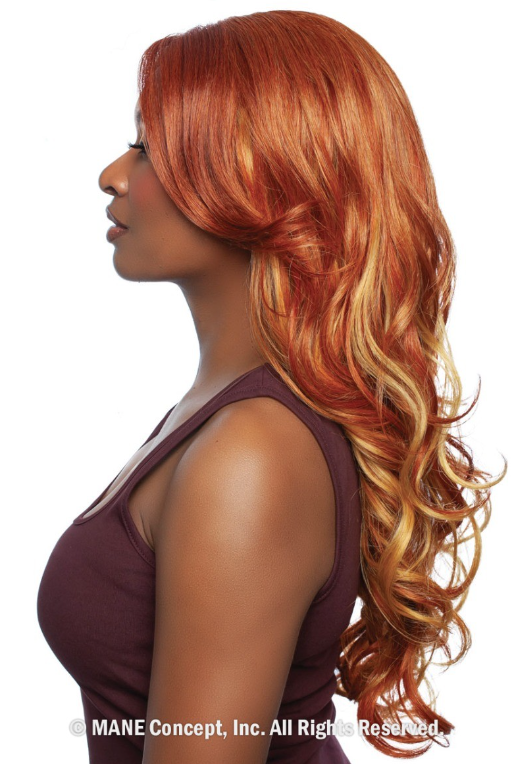 Mane Concept Brown Sugar Caramel Fiesta HD Lace Front Wig Caramel 04 BSCF204 - Elevate Styles
