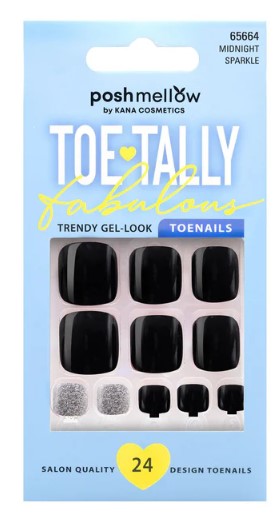 Poshmellow Toe•tally Fabulous Toenails – Midnight Sparkle 65664 - Elevate Styles
