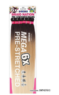 Thumbnail for Mayde Beauty Braid Nation Mega Pre-Stretched Braids – 6X 64