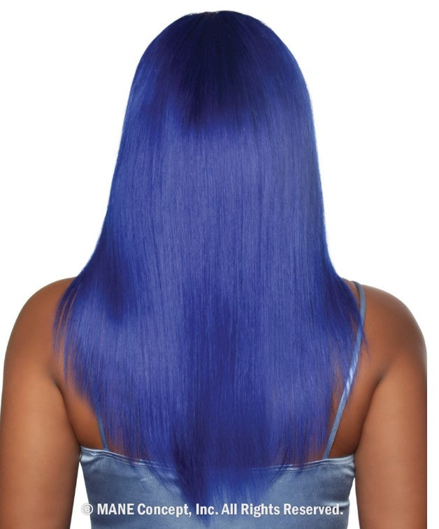 Mane Concept Trill 100% Unprocessed Human Hair HD Whole Hand-Tied Lace Wig - Royal Blue Straight 22" (TROC4302) ~ - Elevate Styles