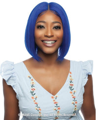 Thumbnail for Mane Concept Trill 100% Unprocessed Human Hair HD Whole Hand-Tied Lace Wig - Royal Blue Straight 14