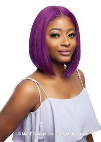 Thumbnail for Mane Concept Trill 100% Unprocessed Human Hair HD Whole Hand-Tied Lace Wig - Rich Purple Straight 14