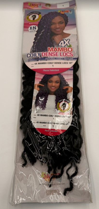 Janet Mambo 4x Mambo Coily Dense Locs 18" - Elevate Styles