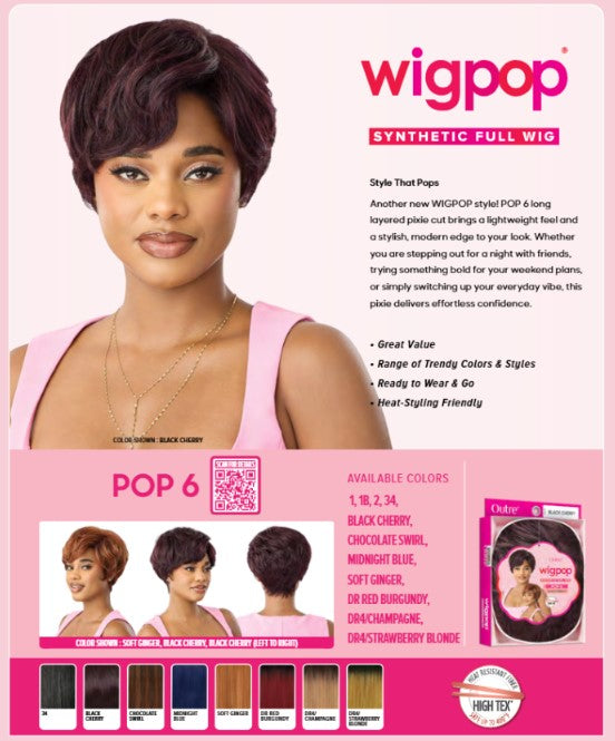 Outre Wigpop Synthetic Full Wig Pop 6 QPOPPOP6 - Elevate Styles