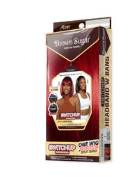 Thumbnail for Mane Concept Brown Sugar Switch Up 05 Headband Wig with Detachable Bang BSSU105