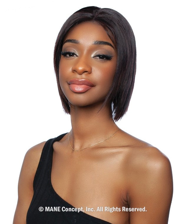 Mane Concept Trill 11A 13"x4" Ear to Ear Deep Lace Front Wig Straight Bob 10" TRE2107 - Elevate Styles