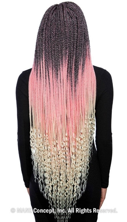 Mane Concept Afri Naptural Crochet Braid 3x Ivy Box Braid 32" BOX311 - Elevate Styles