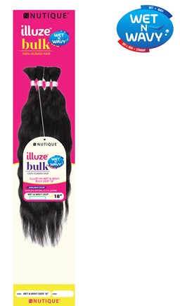 Nutique Illuze HH Wet & Wavy Bulk Deep 18" - Elevate Styles