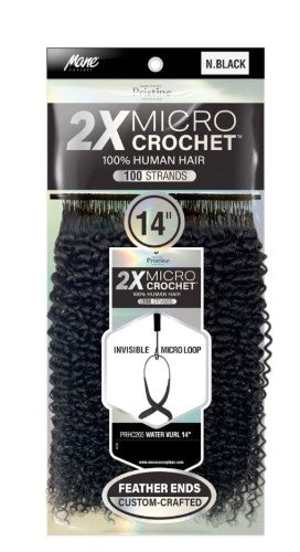 Mane Concept Pristine Water Curl 14" 100% Human Hair Crochet PRHC205