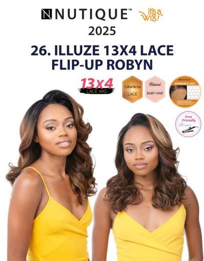 Nutique ILLUZE 13x4 Flip Up Lace Front Wig Robyn - Elevate Styles