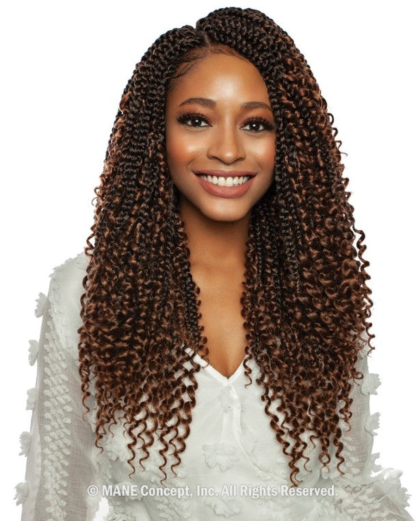 Mane Concept Afri Naptural Crochet Braid 3x Boho Box Braid 18" BOX312 - Elevate Styles