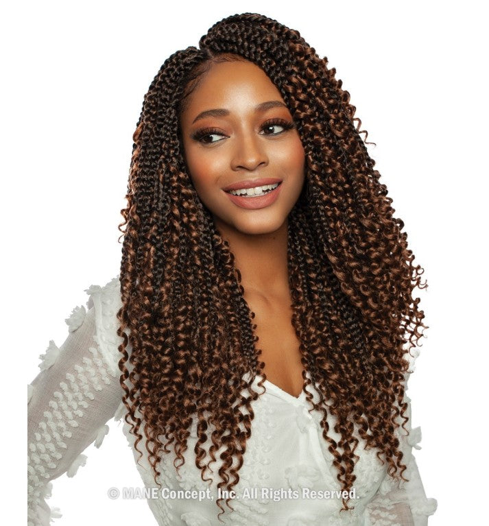 Mane Concept Afri Naptural Crochet Braid 3x Boho Box Braid 18" BOX312 - Elevate Styles