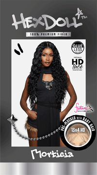 Thumbnail for Sensationnel Hexdoll  13x4 HD Lace Wig Glueless Pre Plucked Body Wave Morticia HXDMOR - Elevate Styles