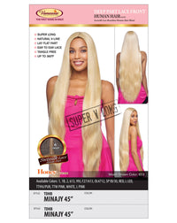Thumbnail for Vanessa Honey Collection Human Hair Blend Deep Part Lace Front Wig THB MINAJY 45