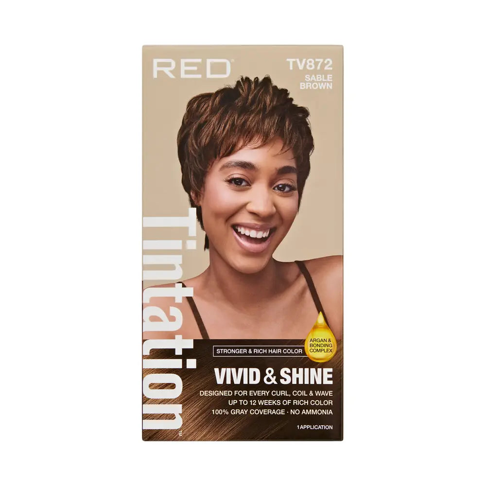 Red Tintation Vivid and Shine Hair Color TV872 Sable Brown - Elevate Styles
