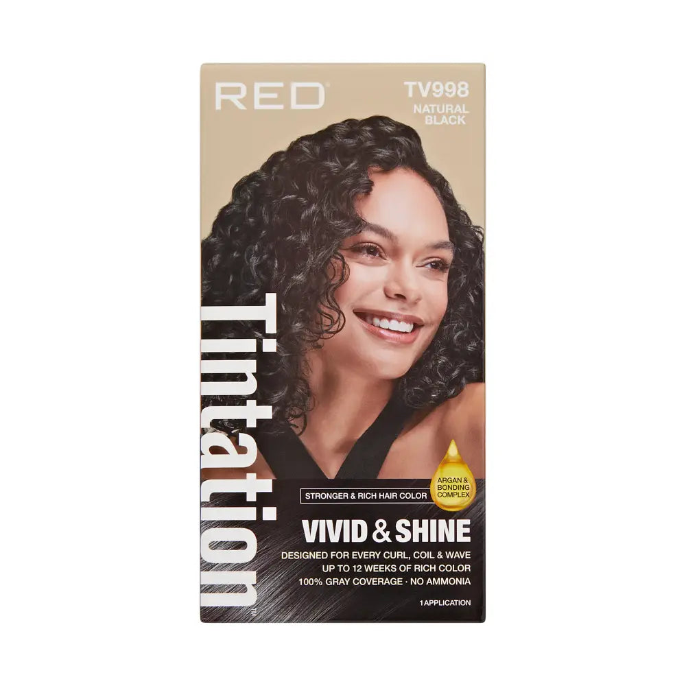 Red Tintation Vivid and Shine Hair Color TV998 Natural Black - Elevate Styles