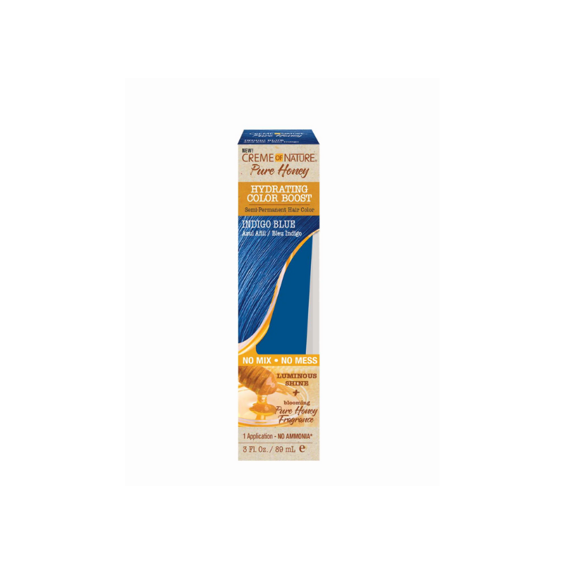 Creme of Nature Pure Honey Semi-Permanent Hair Color – Indigo Blue - 3oz - Elevate Styles