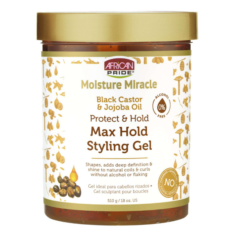 Moisture Miracle Max Hold Styling Gel – 18 oz - Elevate Styles