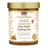Thumbnail for Moisture Miracle Max Hold Styling Gel – 18 oz - Elevate Styles