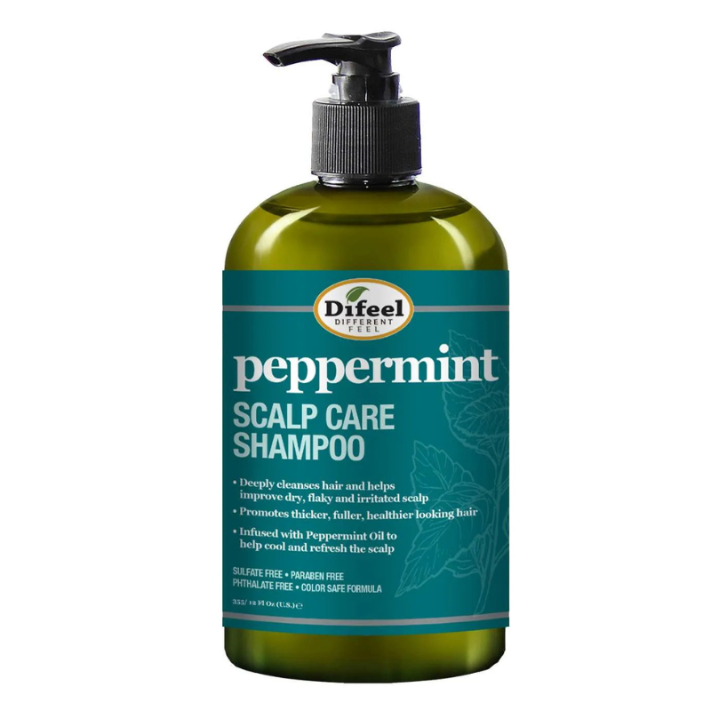 Difeel Peppermint Scalp Care Shampoo – 12 oz - Elevate Styles