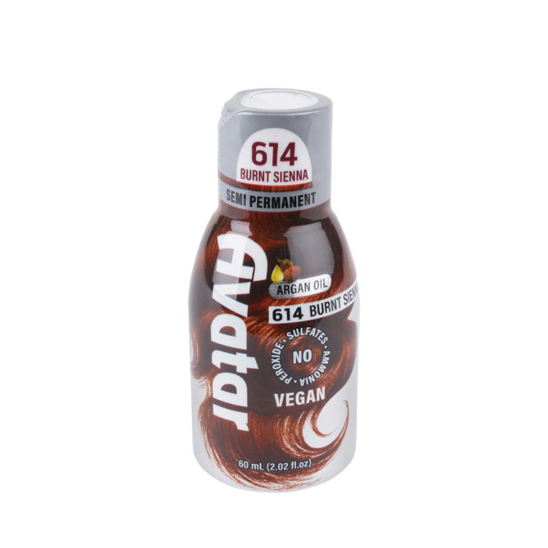 Argan Oil Semi Permanent Hair Dye 614 Burnt Sienna –  2.02oz - Elevate Styles